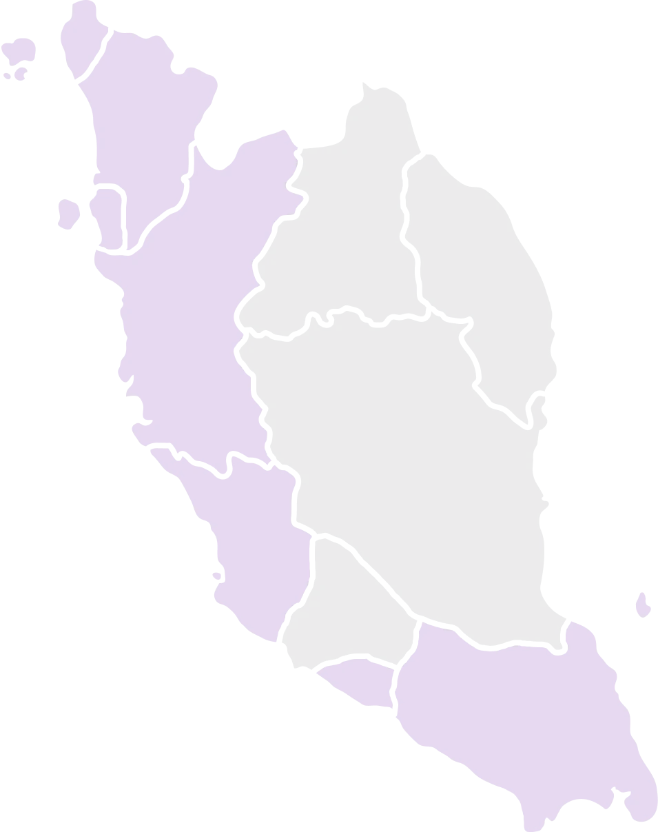 Map of Peninsular Malaysia